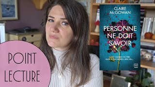 Avis Lecture Personne Ne Doit Savoir De Claire Mcgowan