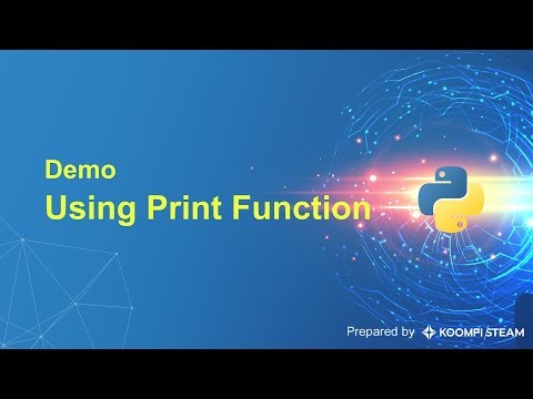 KOOMPI PYTHON [06] Demo using print