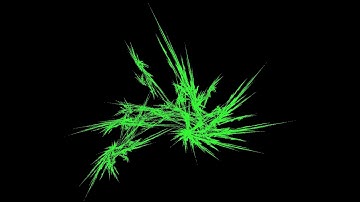 Nice Graphical effect with Barnsley Fern Fractal algorithm N°3 (python with source code)