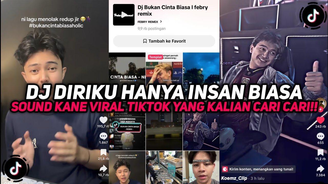 DJ DIRIKU HANYA INSAN BIASA | DJ BUKAN CINTA BIASA SOUND KANE VIRAL TIKTOK YANG KALIAN CARI CARI!!!