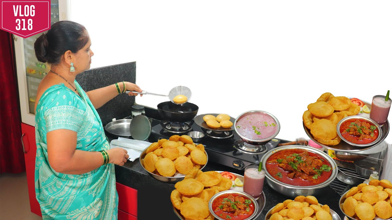 आजचा बेत बघा 🤤👌 बिना भाजणीचे टम्म फुगणारे खुसखुशीत वडे आणि झणझणीत मटण व सोलकढी | Vlog 318