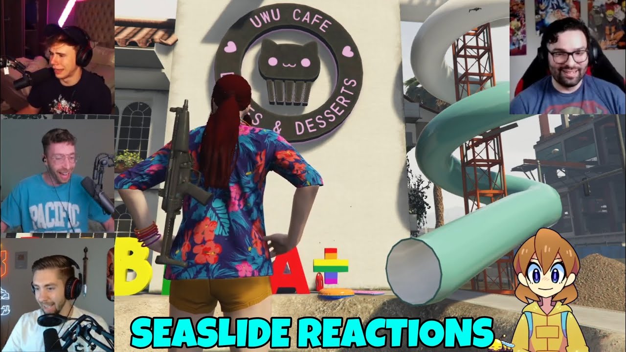 UwU Cafe Seaslide reactions | GTA RP NoPixel 3.0