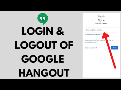 How to Login & Logout of Google Hangout | Sign Out of Google Hangout