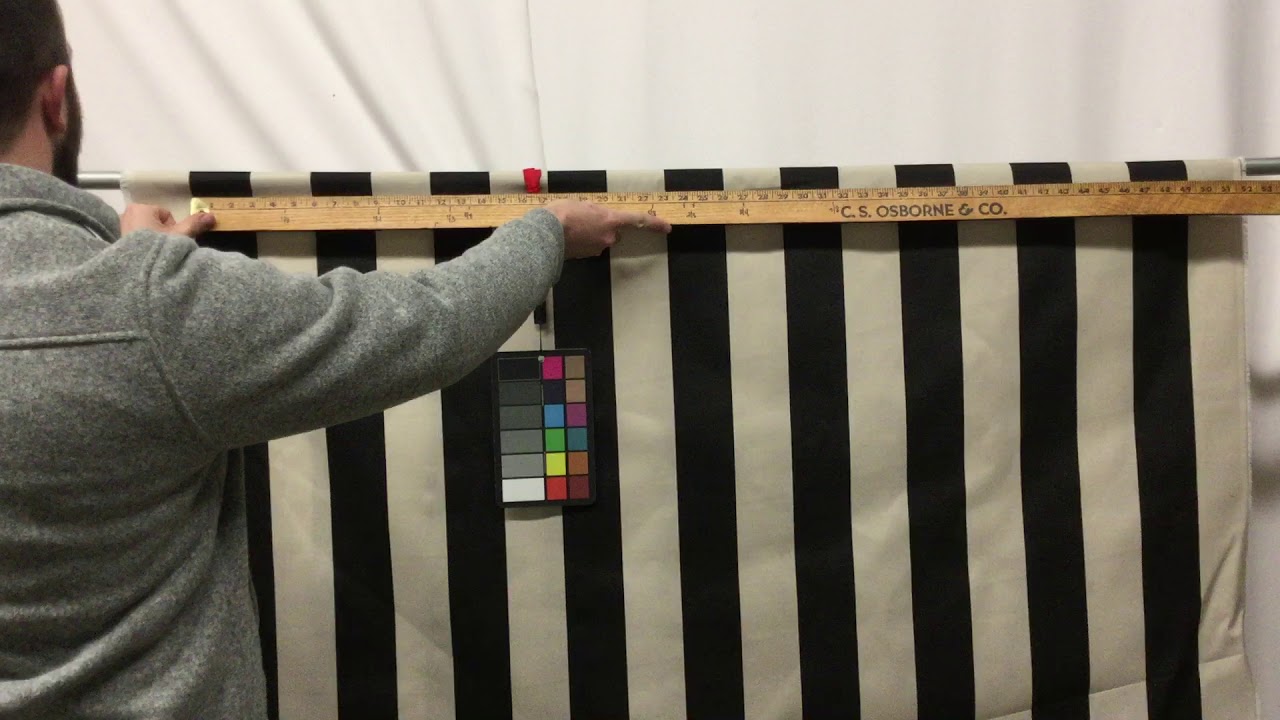 Classic Black and Tan Striped Upholstery Fabric | Crisp and Clean Lines | 54"