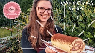 RECETAS ALEMANAS: Rollo de Chocolate - Biskuitrolle | fácil y rapido