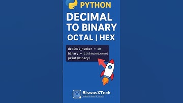 Python Shorts: Decimal to Binary | Octal | Hex 🔥#pythontutorial