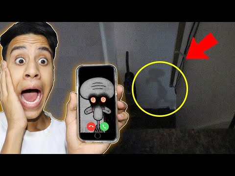 اتصلت على شفيق الساعة 12 الليل وهددني بالموت CALLING Squidward Tentacles