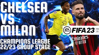 CHELSEA - AC MILAN | UEFA CHAMPIONS LEAGUE | FIFA 23 PS5 GAMEPLAY