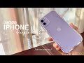 Purple IPhone 11 unboxing + accessories & set up in 2021✨