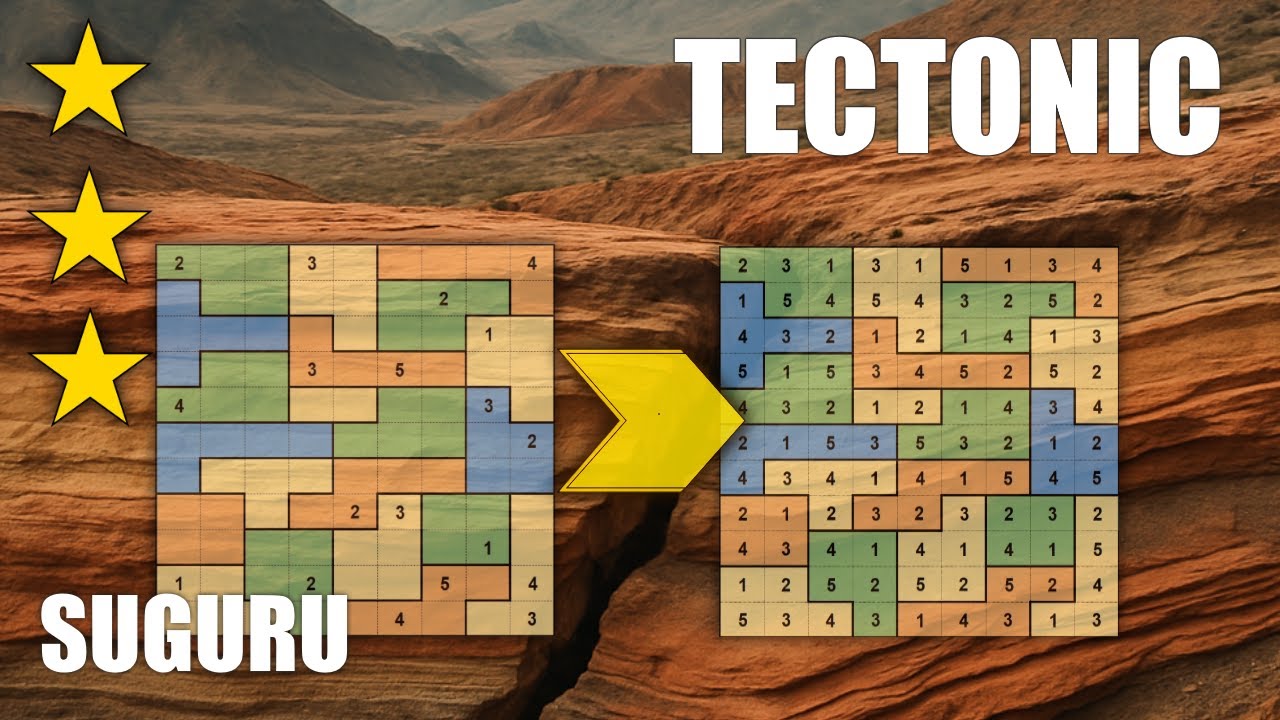 How to solve Tectonic & Suguru Logic Puzzles - Tips & Tricks - YouTube