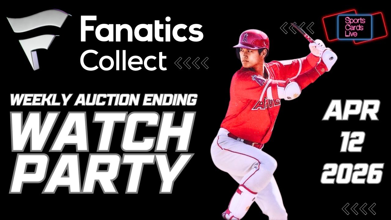 Fanatics Collect Weekly Sports Card Auction (#221) Ending Live Coverage & Analysis