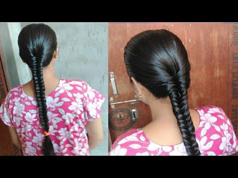 fishtail braid hairstyle for beginners ।। khajuri choti kaise banaye।।  #Preeti - YouTube