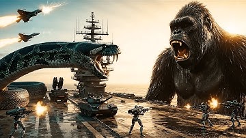 Final Roar on the Open Sea: King Kong’s Epic Warship Battle