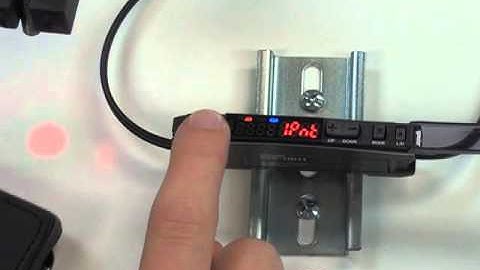 5. E3X-HD Fiber-optic Amplifier - Basic Calibration: Full Automatic Tuning