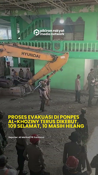 Proses Evakuasi di Ponpes Al-Khoziny Terus Dikebut, 109 Selamat, 10 Masih Hilang
