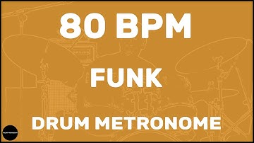 Funk | Drum Metronome Loop | 80 BPM