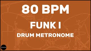 Funk | Drum Metronome Loop | 80 BPM