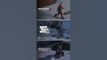 GTA 5 vs Uncharted 4 vs AC Rogue | Snow Physics