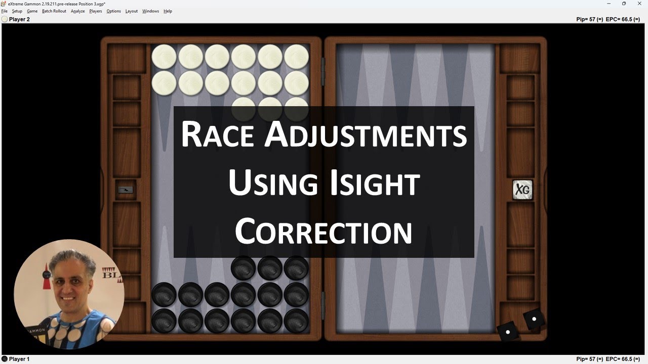 Backgammon Rac Backgammon Race Adjustments Using I Sight Correction - YouTube
