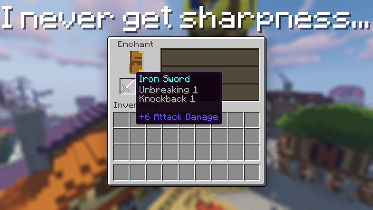 I never get sharpness...