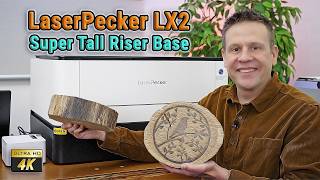 LaserPecker LX2- Riser Base #laserpecker #review #firstlook #lx2 #laser #woodworking #wood
