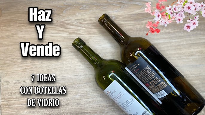 COMO DECORAR BOTELLAS DE VIDRIO 🍾con bisutería PASO A PASO