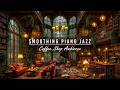 Peaceful Library Cafe Ambience With Smoothing Piano Jazz Rain Sounds To Studying Focus Reading 