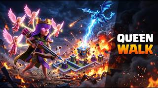 Queen Walk + Dragon Attack | 100% 3 Stars Strategy | Clash of Clans #cocstrategy #coc