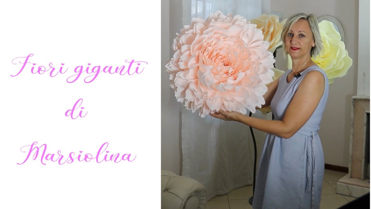 I Fiori giganti di Marsiolina    -  Peonia carta crespa - Rose in Isolon - Marzia Fappani