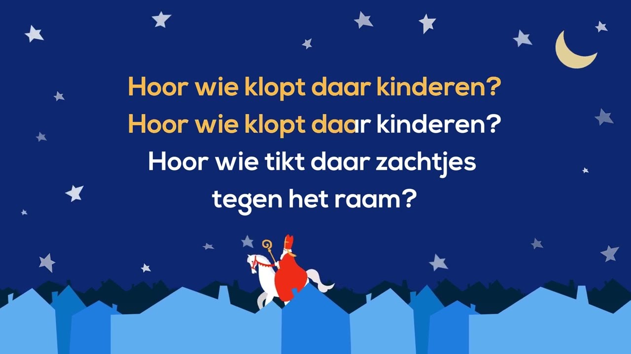 Wie Klopt Daar Op Mijn Deur Hoor Wie Klopt Daar Kinderen. Zie