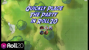 Quickly Placing the Party on a Map in Roll20