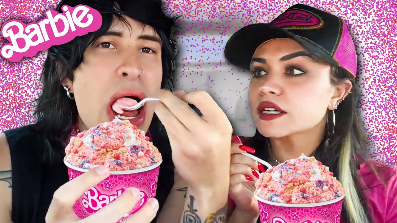Trying the BARBIE Ice Cream