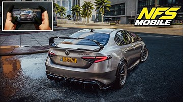 NFS MOBILE GAMEPLAY (Handcam) New Car Alfa Romeo Giulia GTA | UltraGraphics Android IOS 
