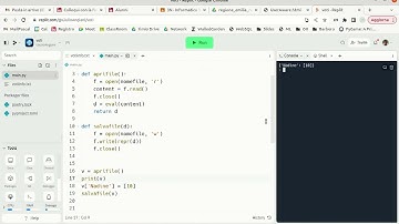 python esercizio risolto con file strutturato e funzioni