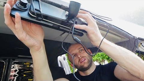 INSTALLING REVERSE CAMERA WITH 9" MIRROR DASH CAM - VW CADDY