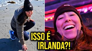 Quando faz SOL na Irlanda… TODO MUNDO vai pra praia em Galway 😳☀️