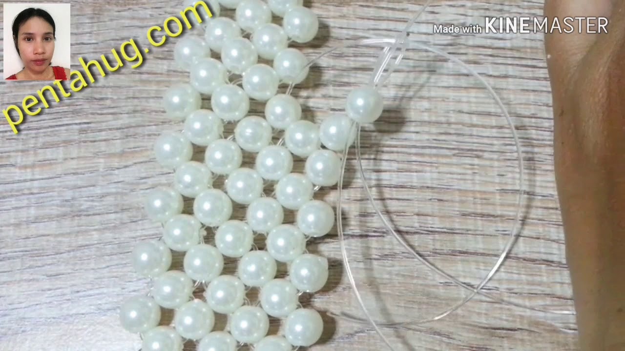 วิธีการเปลี่ยนเส้นเอ็น ของการร้อยลูกปัดแบบมัดปม