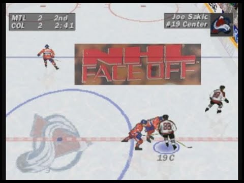 NHL Faceoff Full Game - Avalanche vs. Canadiens (PS1)