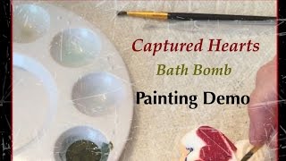 ArtisanBath Indulgences Painting Captured Hearts Bath Bomb Demo