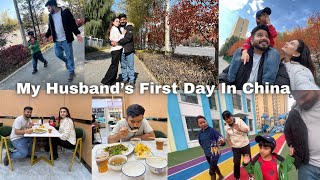 MY HUSBAND’S FIRST DAY IN CHINA 🇨🇳 | Chinese khana kesa lga 😝| WILDAN Ke School Ki Talash Shuru