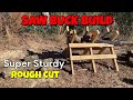 Building a Heavy Duty Saw Buck from Utility Poles | Rough Cut 2x4s