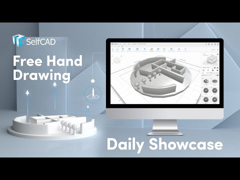 Free Hand Drawing tools of SelfCAD: Learn how to draw quickly.
