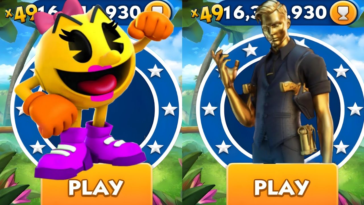 Sonic Dash - Ms PAC man vs Agent Dash vs All Bosses Zazz Eggman - All Characters Unlocked