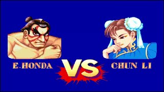 Street Fighter 2 - E. Honda Vs Chun-Li