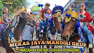 30 Renggong horses rocking in Cimacan Rancakalong, Mekar Jaya Mandiri Tanji group