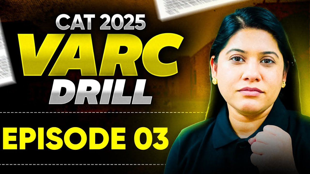 VARC Drill for CAT 2025 | Practice VARC Questions With Deepika Ma'am ...