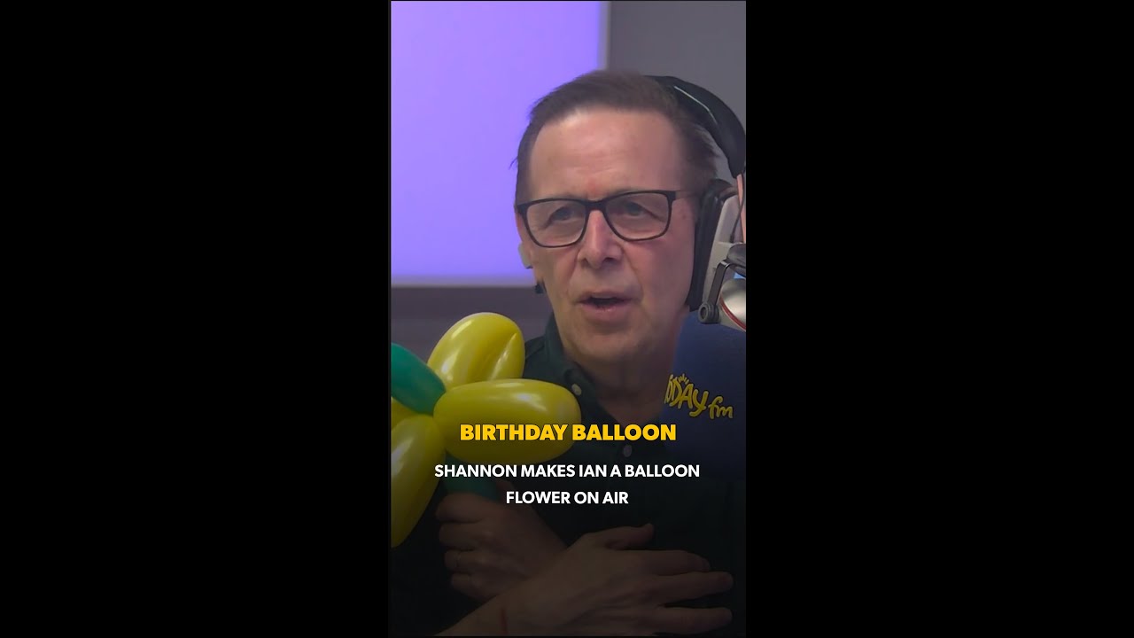 Ian Dempsey Gets a Birthday Balloon on Air