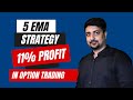 5 EMA Strategy Power of Stocks: 11% Profit in Bank Nifty Option Trading Backtesting