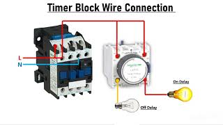 On delay timer wiring diagram