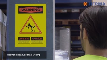 Signal signs with foil labels by HERMA (english version)